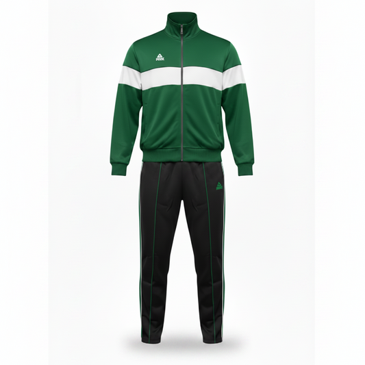 Forest Green Black White Tracksuit Set