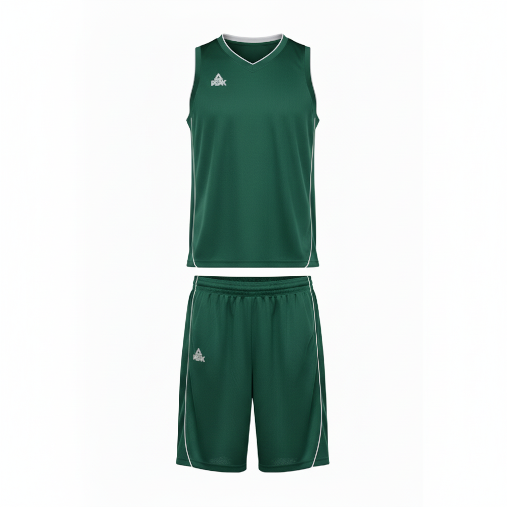 Forest Green PEAK Basketball Uniform