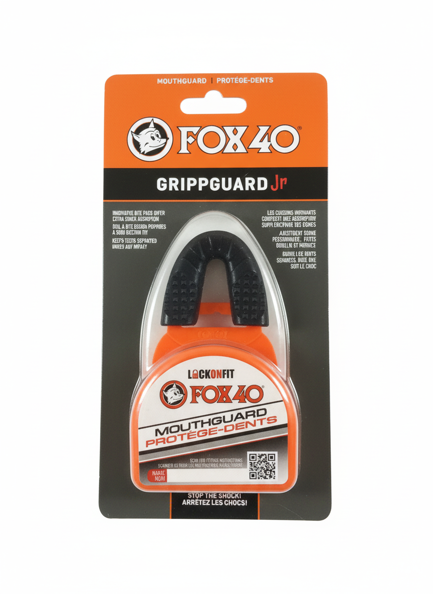 Fox40 Grippguard Mouthguard Black Junior