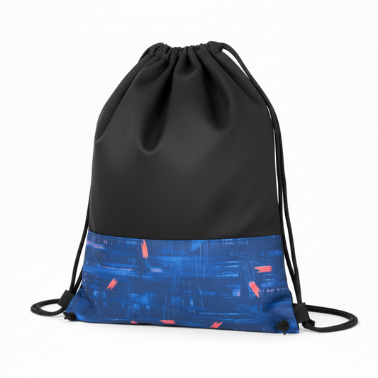 Front view drawstring bag