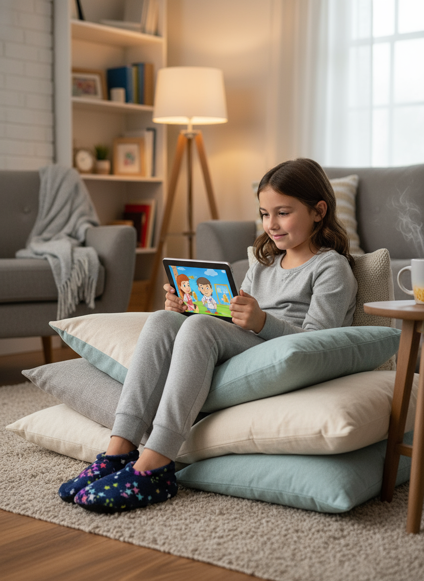 Flexy Slips Furr Stars Navy