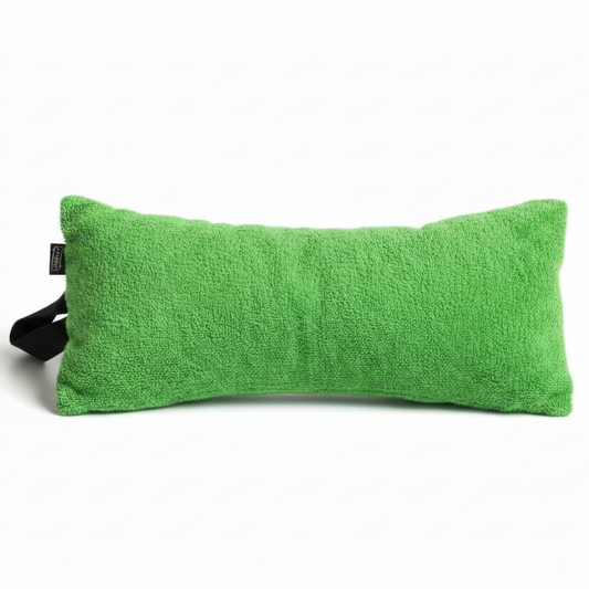 Green Neck Pillow - Front View - White Background