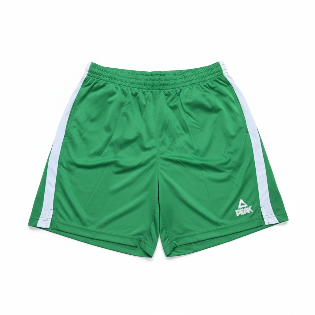 Green PEAK Shorts White Background