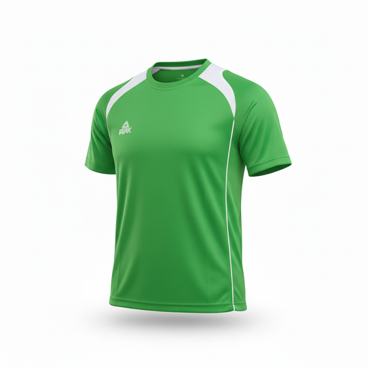 Green Peak t-shirt with white accents