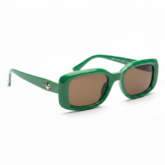 Green Sunglasses – White Background