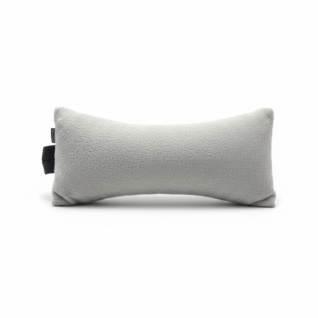 Grey microfiber neck pillow product photo