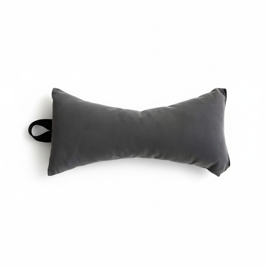 Grey microfiber pillow professional square photo
