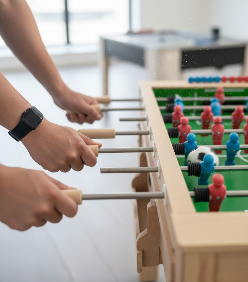 Wood Soccer Table Lebanese (Baby Foot)