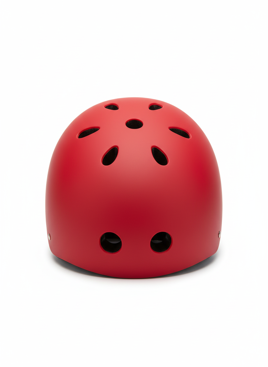 Helmet ventilation view - white background
