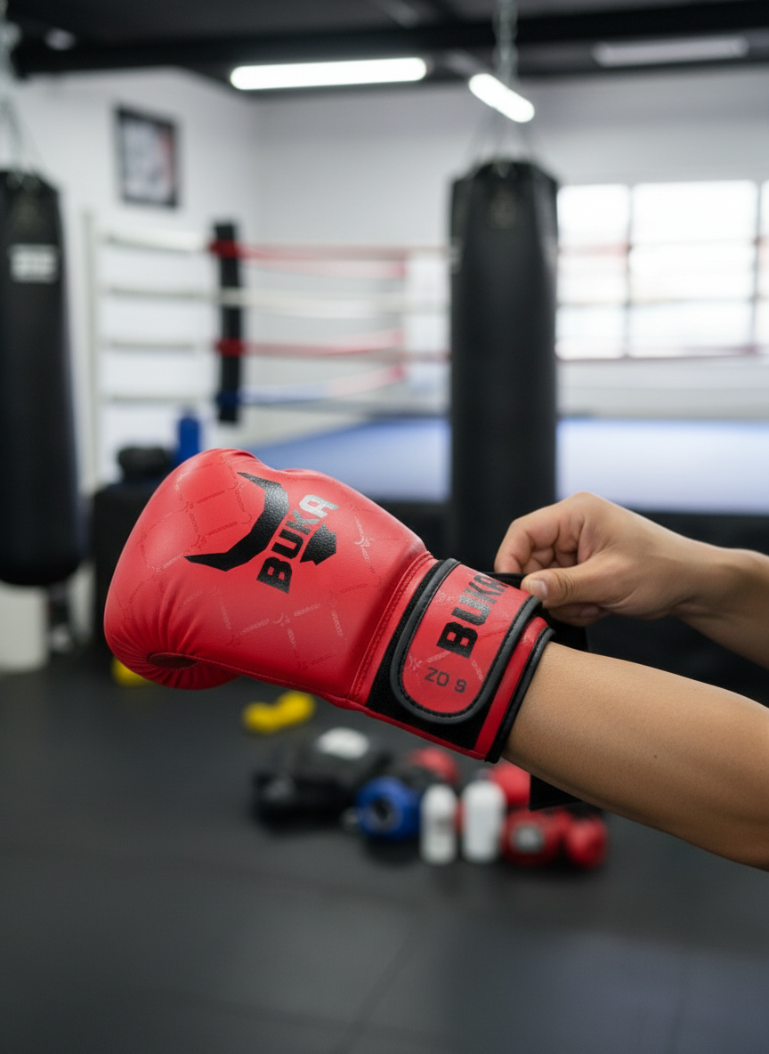 Boxing Gloves Buka color red