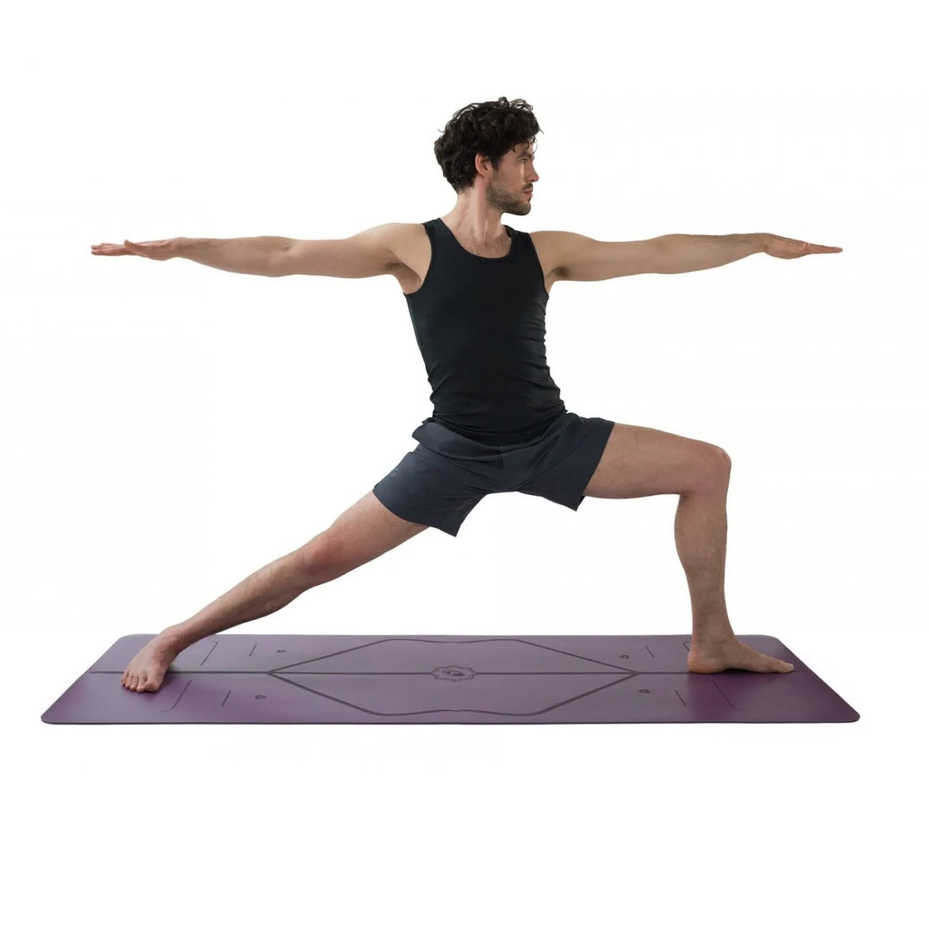 Yoga Mat Bodyfit 8 mm Purple