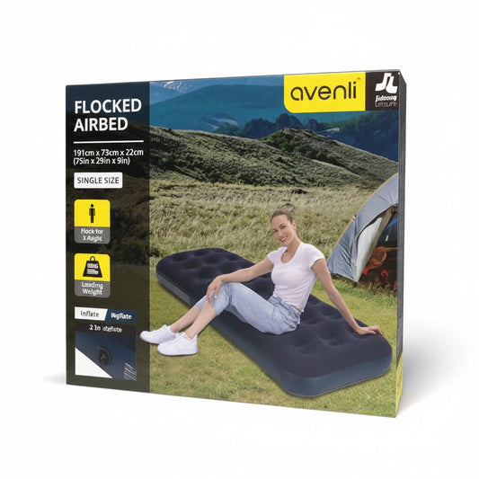 Flocked Airbed Single #20411
