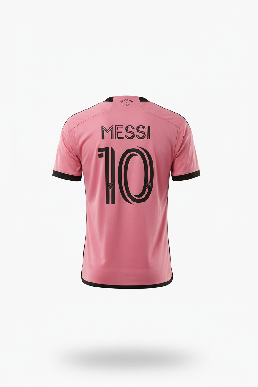 Inter Miami Messi #10 Jersey Back – Pure Ghost Mannequin
