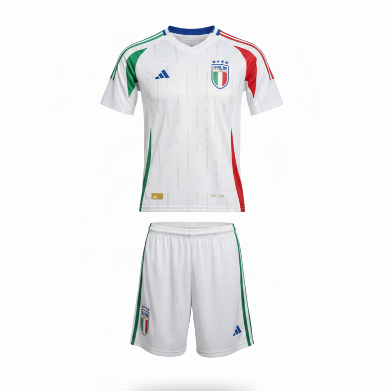 Italy Away Kit – Ghost Mannequin White Background