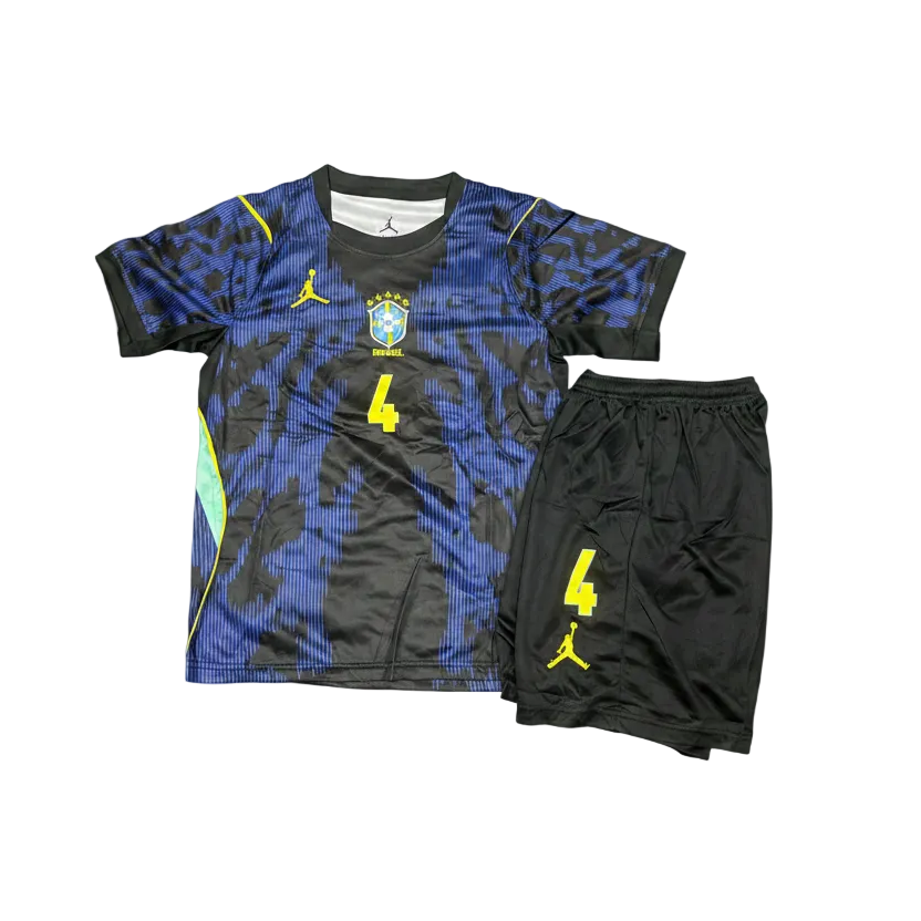 Jordan Brazil #4 Away Kit - White Background