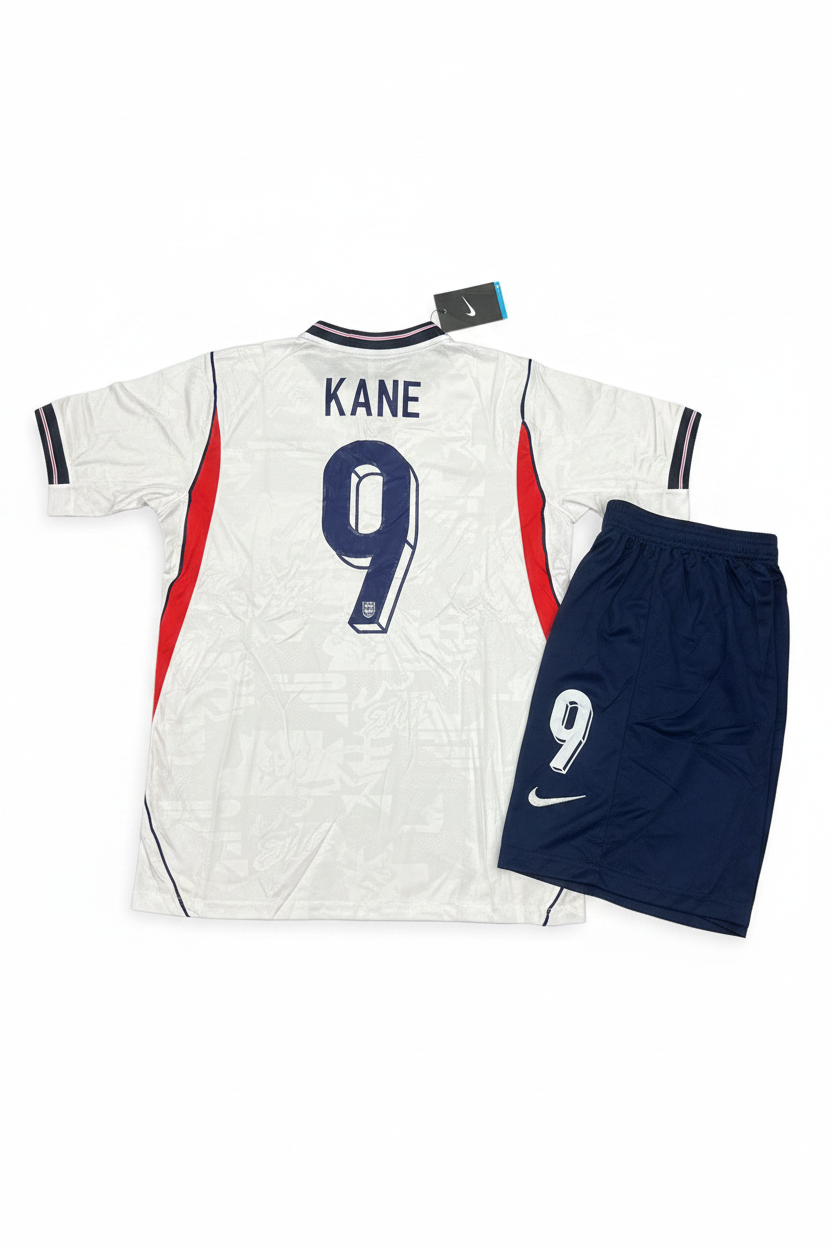 Kane #9 England kit back view on white background