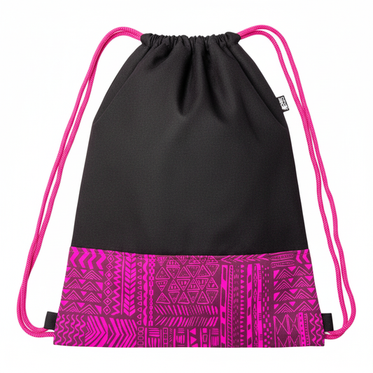 Lace Bag Black Purple Mandala Square