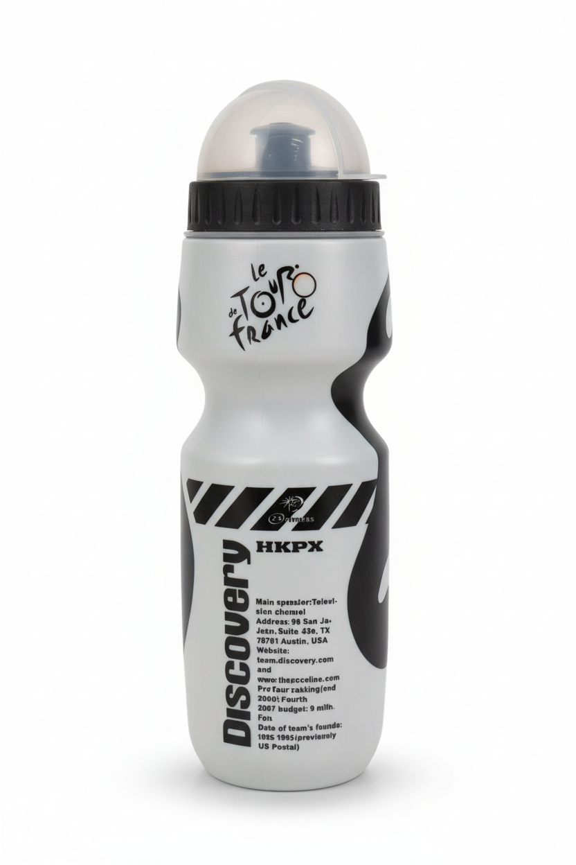 Le Tour de France Discovery HKPX White Bottle - White Background