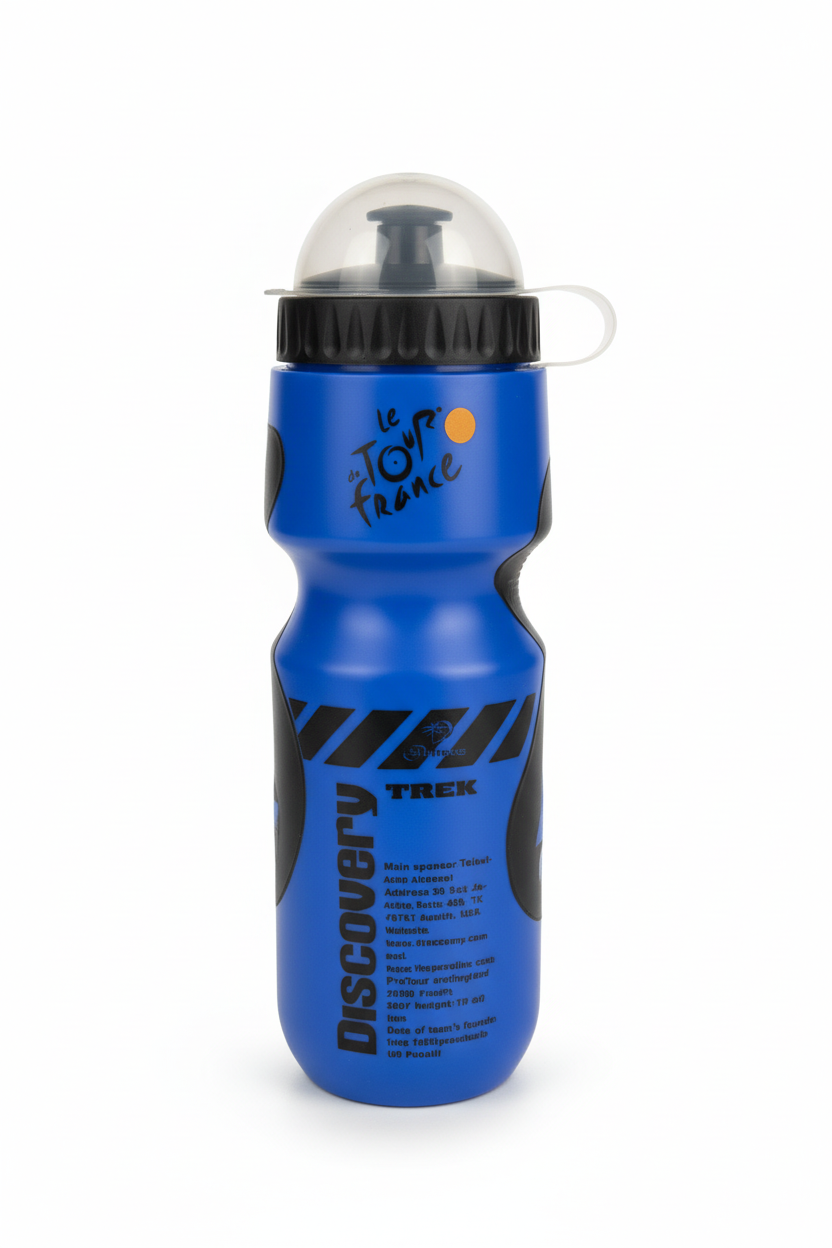Le Tour de France Discovery Trek Blue Bottle - White Background