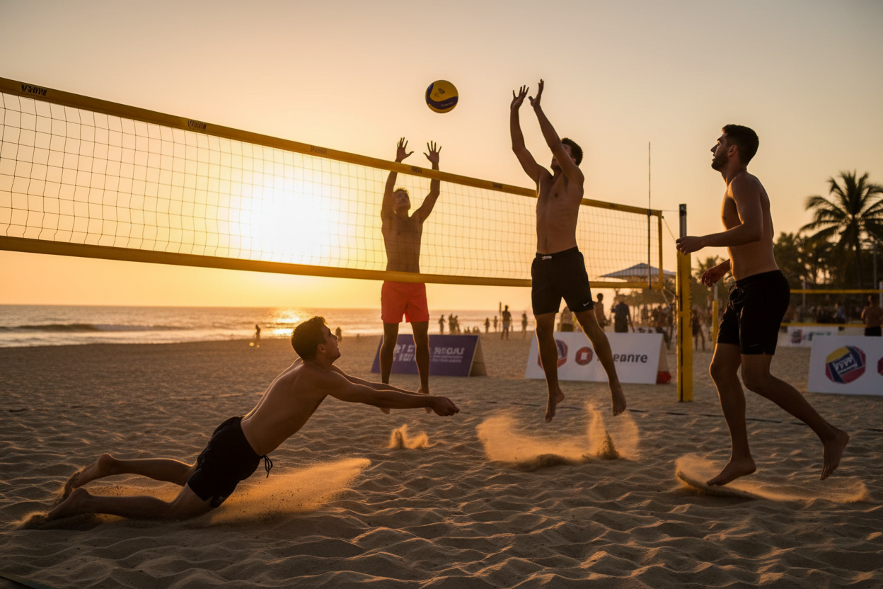 Lifestyle photo of V330W volleyball in action