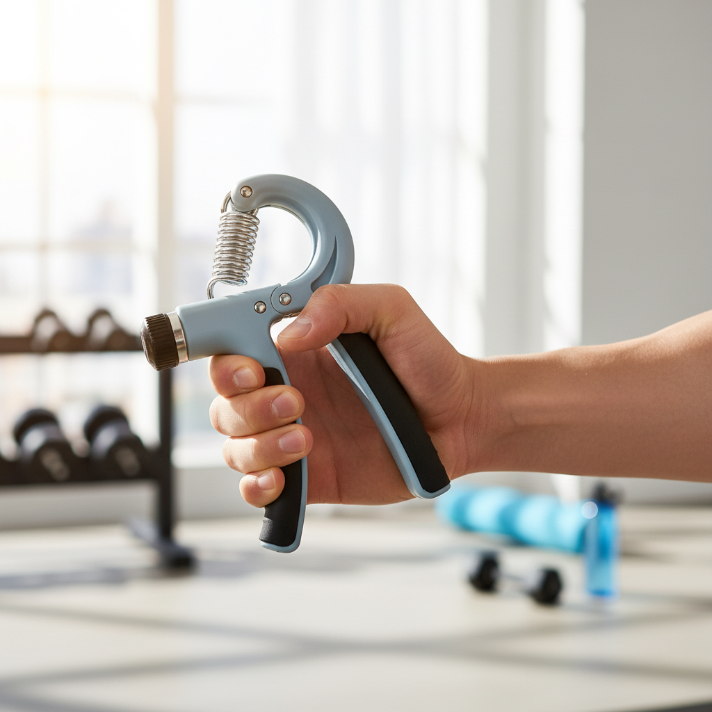 Light Blue Hand Grip Strengthener Lifestyle