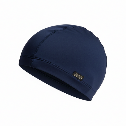 Swim Cap Lycra Plain Navy Large