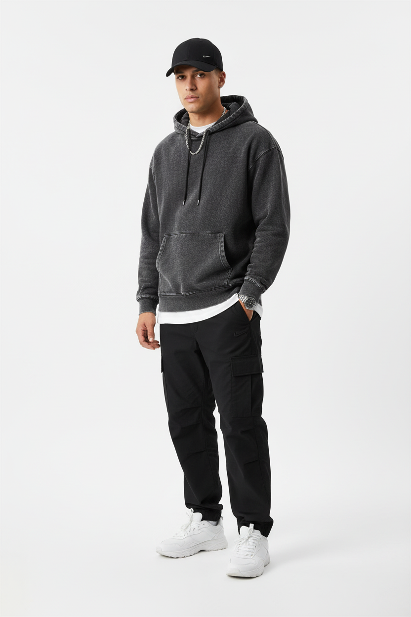 Man wearing black Nike cap