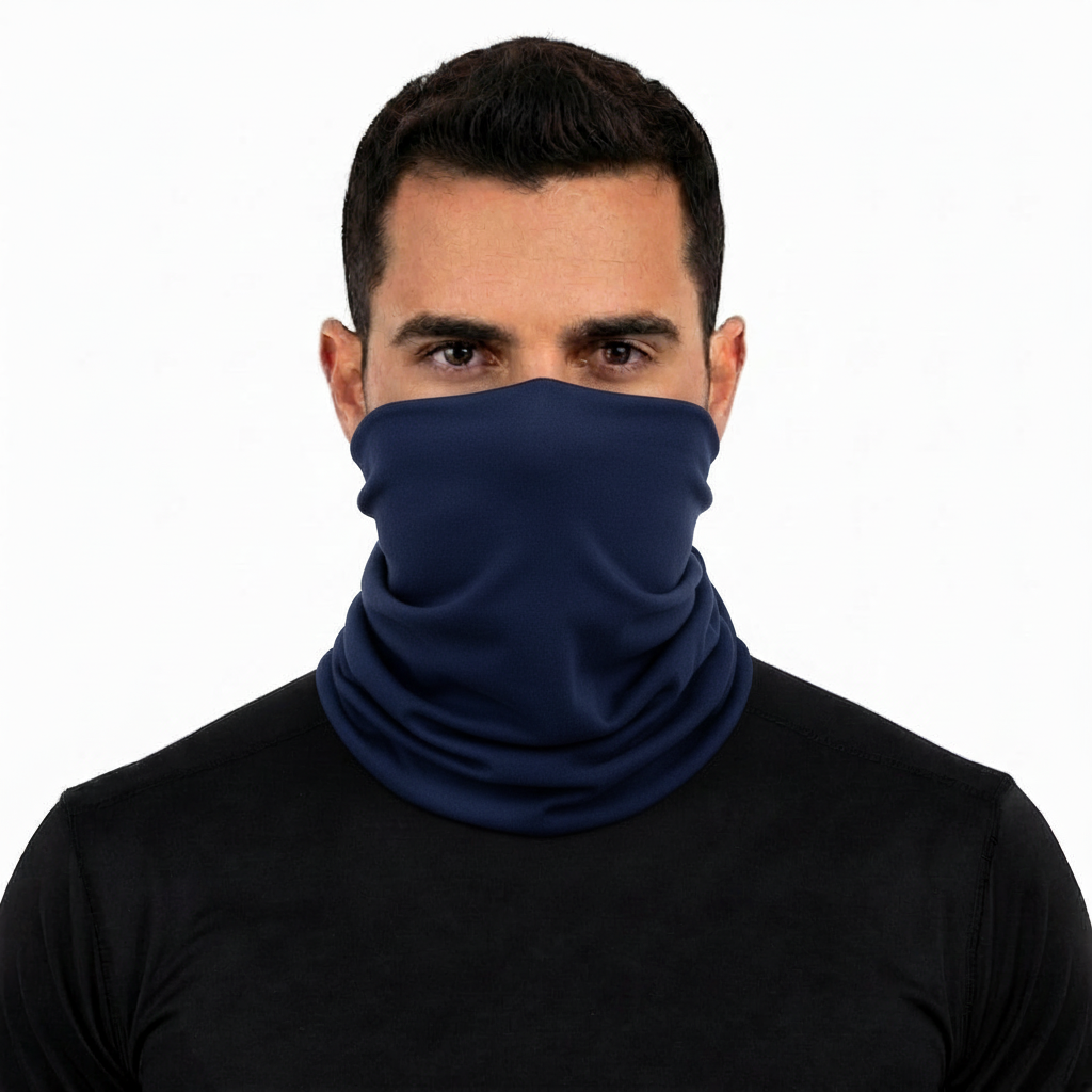 Man wearing the navy headgear