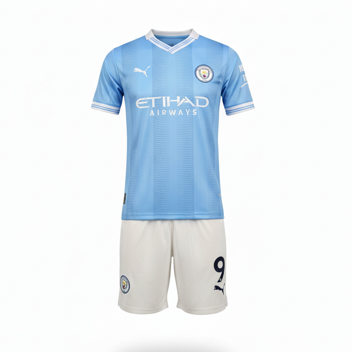 Manchester City Kit – Ghost Mannequin White Background