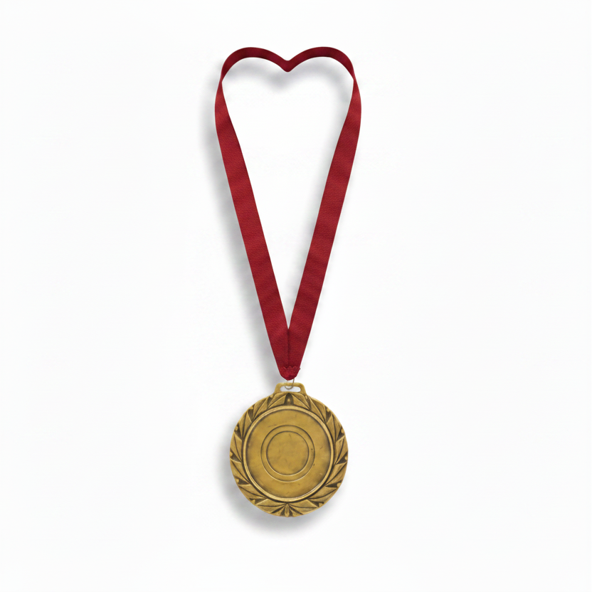 Medal with Red Ribbon