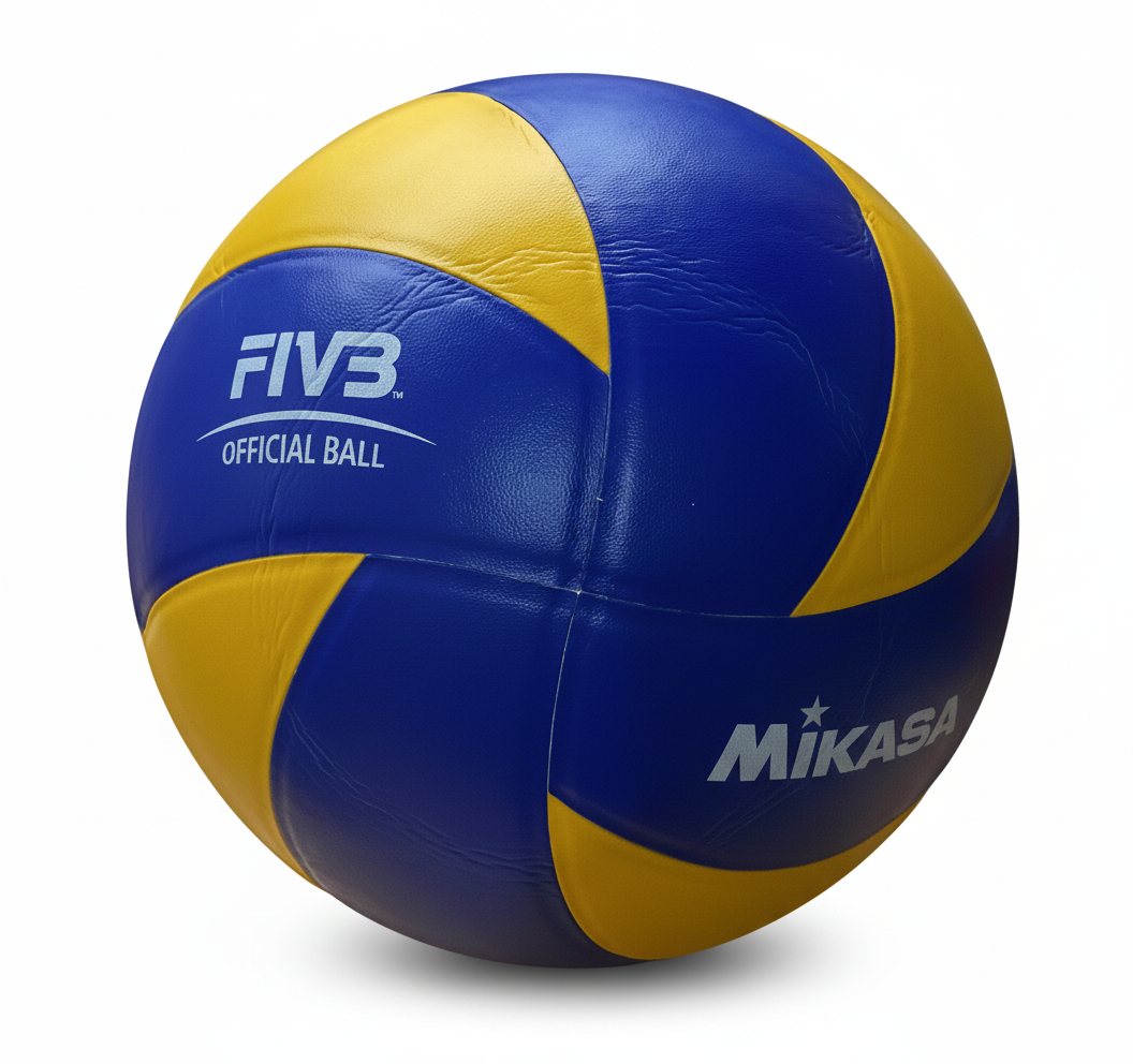 Mikasa FIVB volleyball on white background