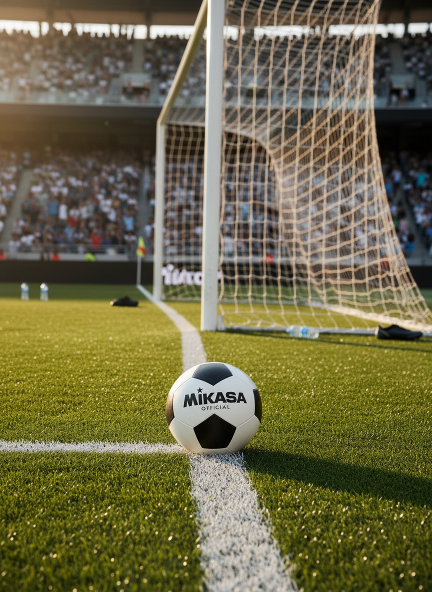 Mikasa Football size 5 Black/White