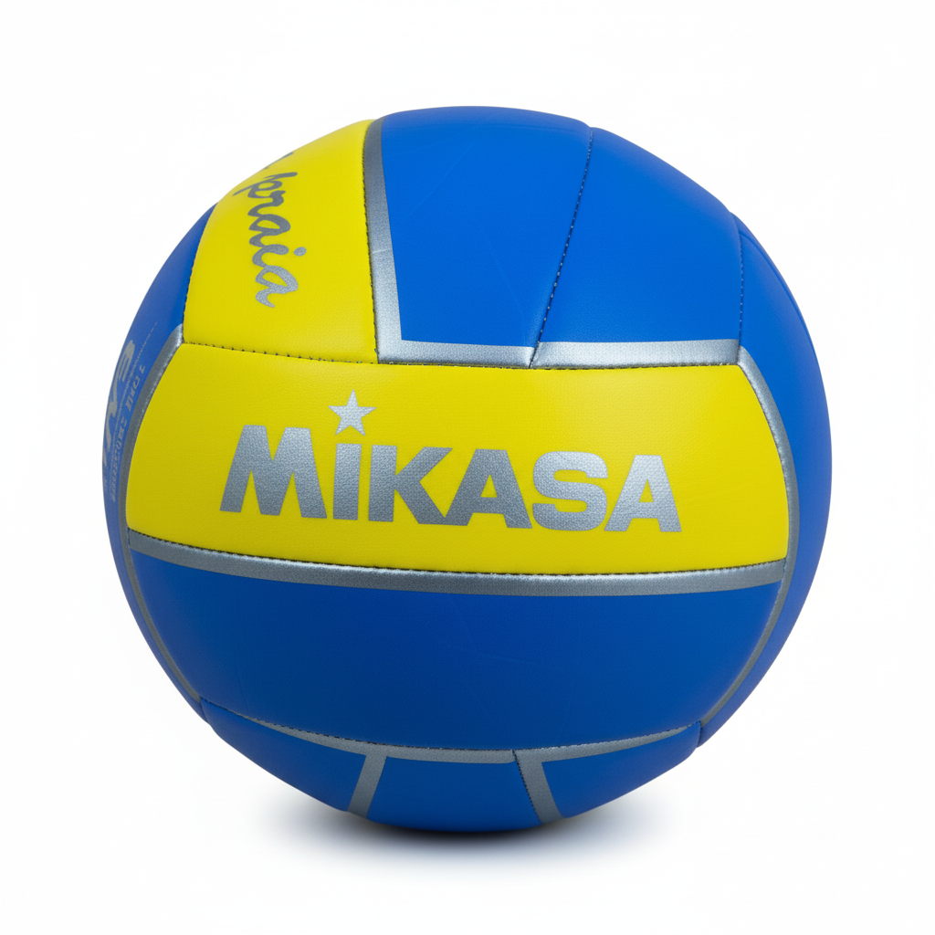 Mikasa Volleyball Blue Yellow Square