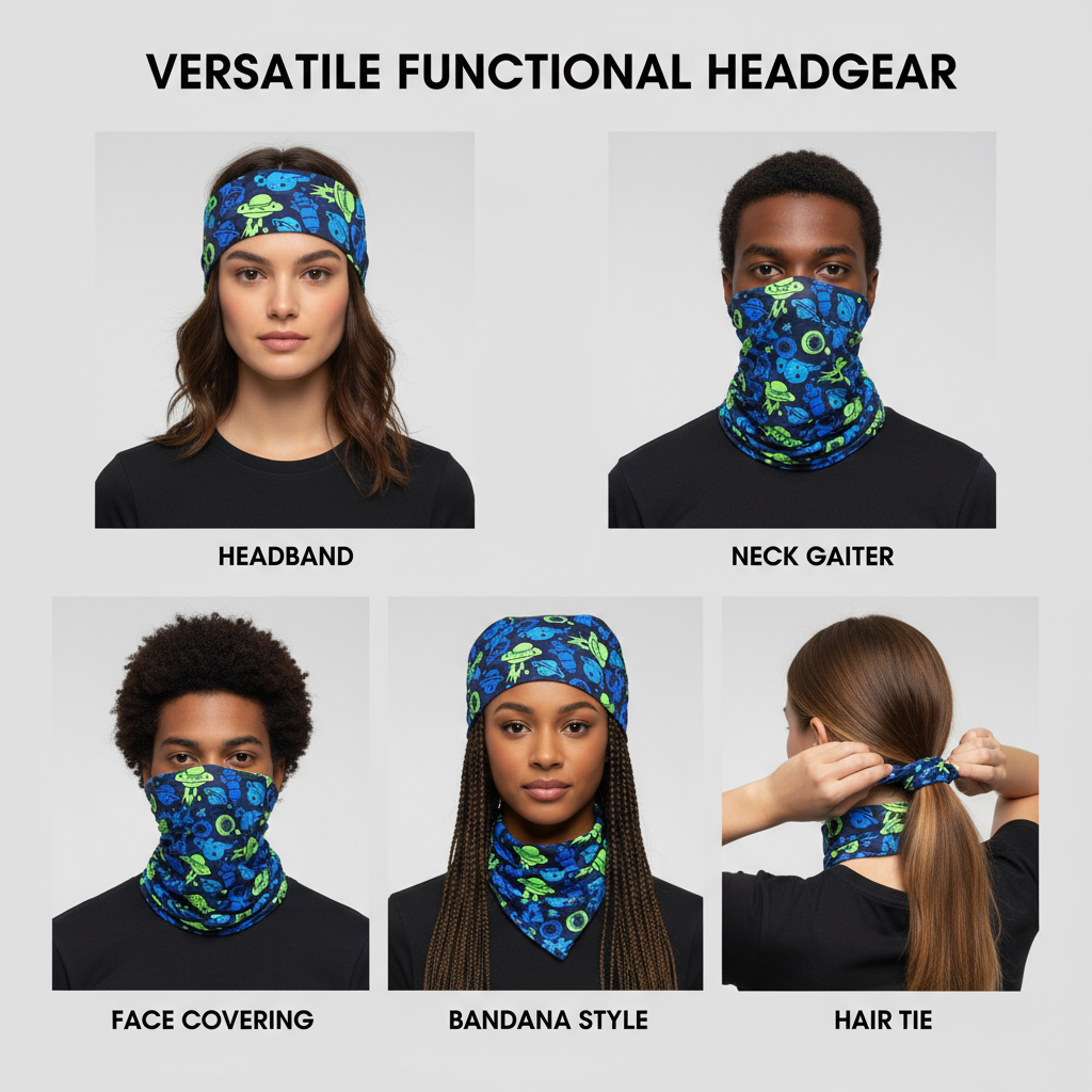 Functional Headgear - Lycra Space Blue