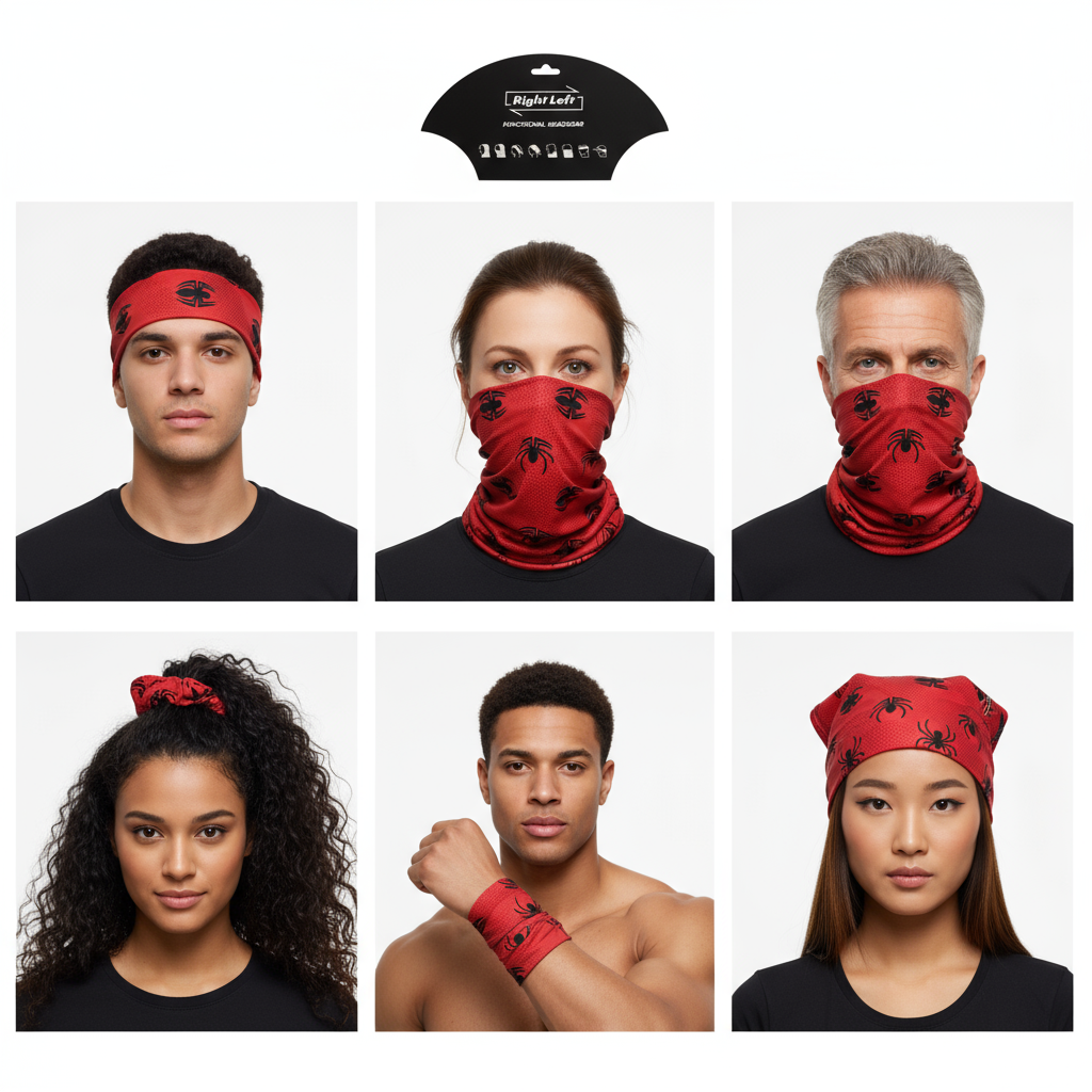 Functional Headgear - Lycra Spider Red