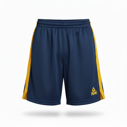 Navy & Yellow Peak Shorts Product Photo