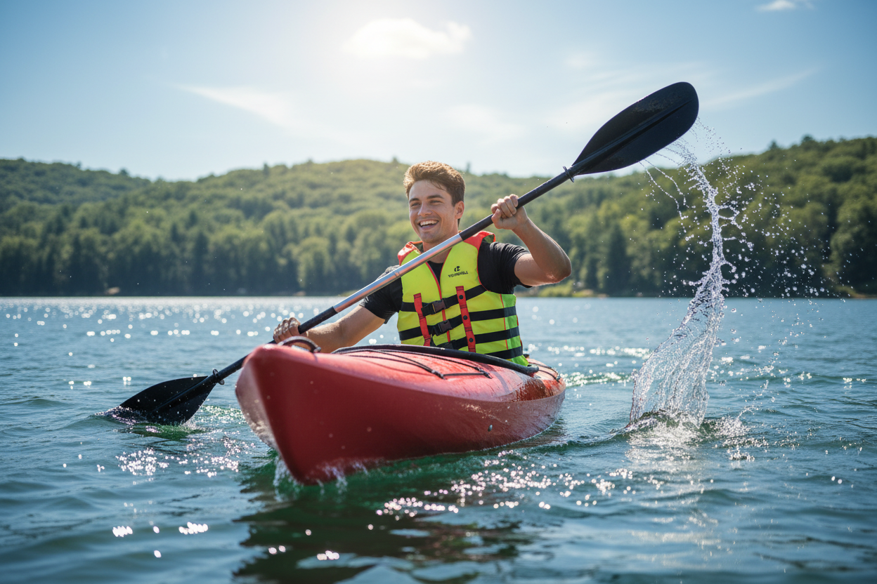 Neon Yellow Life Jacket Lifestyle Photo