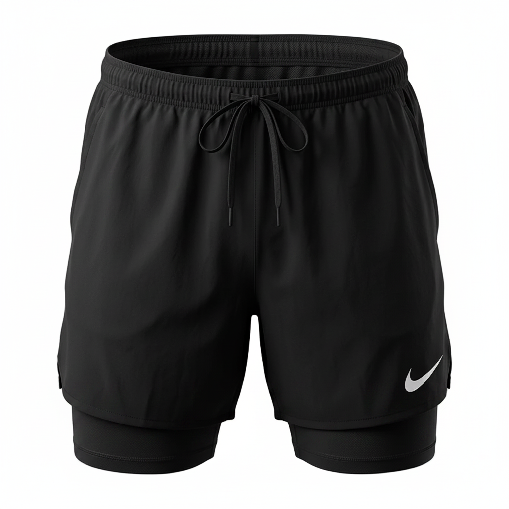 Nike 2-in-1 Running Shorts — Black Version