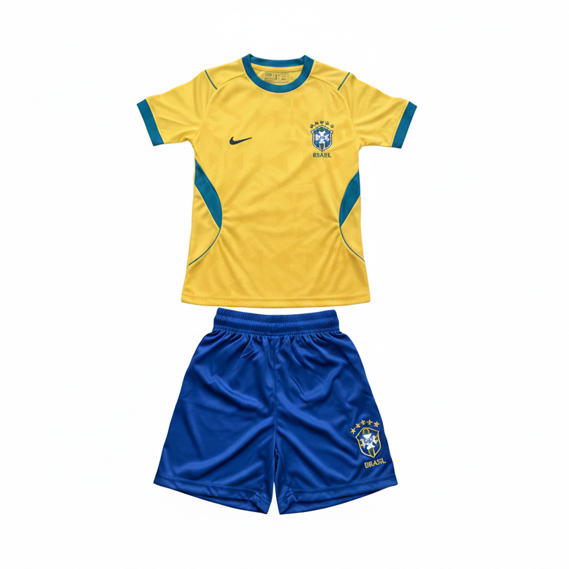 Brazil Football Uniform Kids