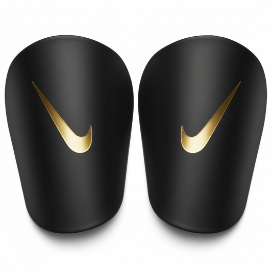 Nike Shin Guards Black Gold Logo
