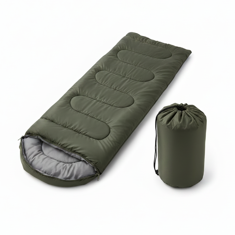 Camping sleeping bag Olive