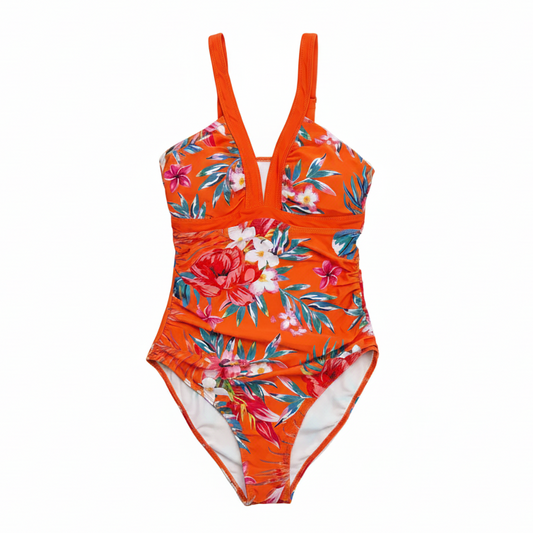 Swimsuit (Maillot) One Piece Tropical Print