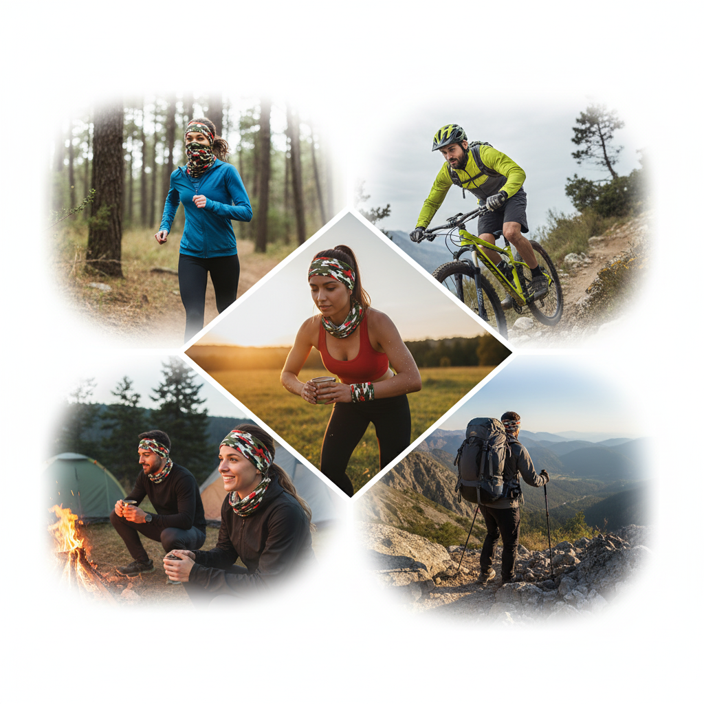 Functional Headgear - Coton Lycra Army Red