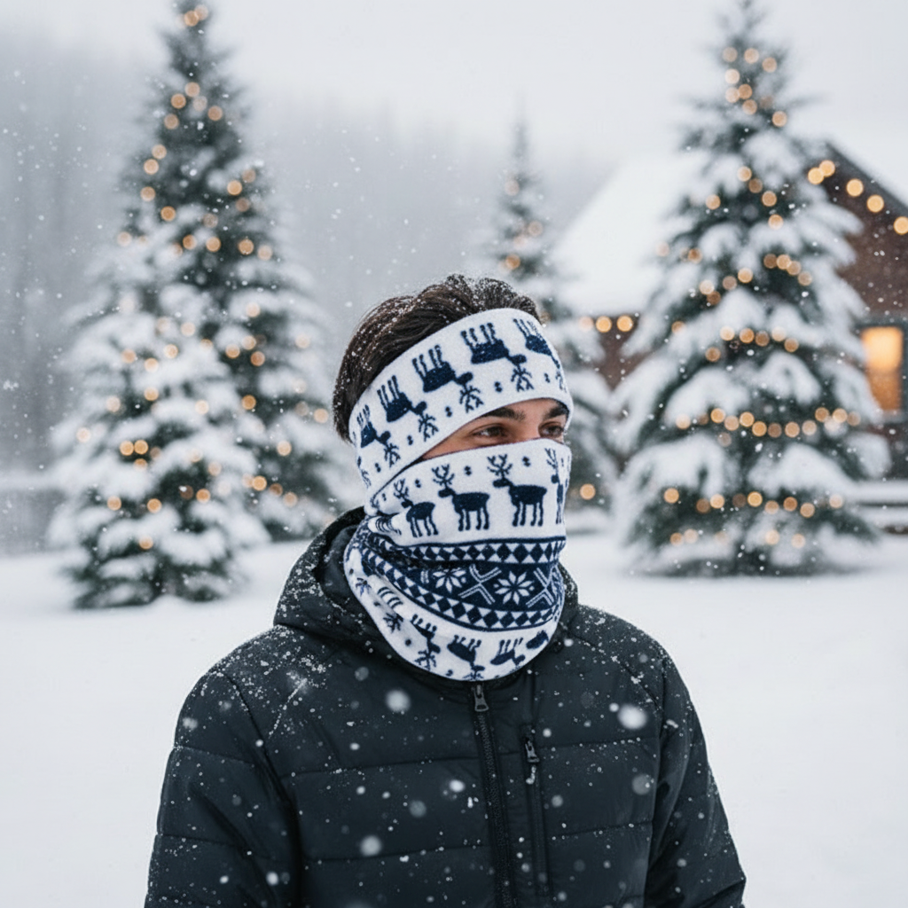 Outdoor winter action shot