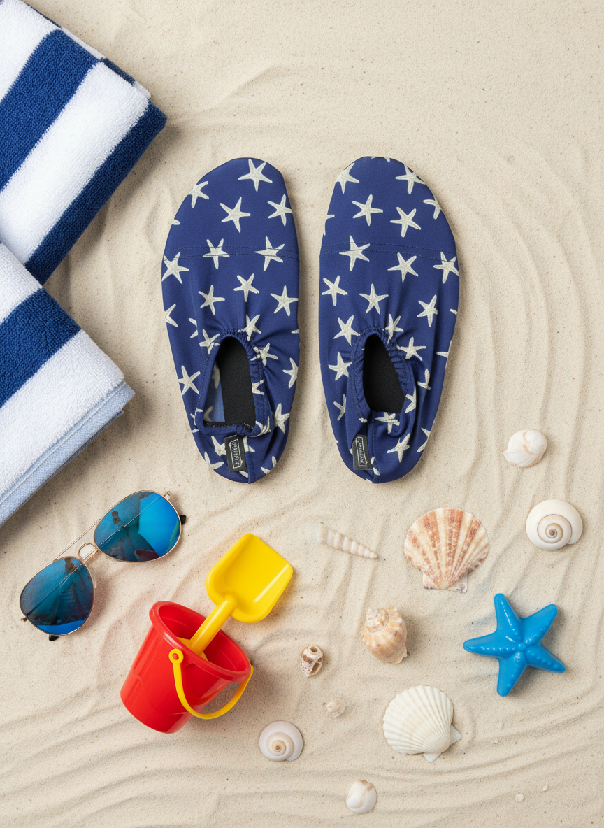 Flexy Slips Lycra Stars Navy