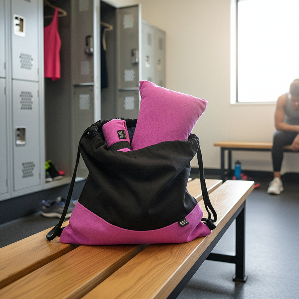 Microfiber Bundle Pillow, Towel & Lace Bag