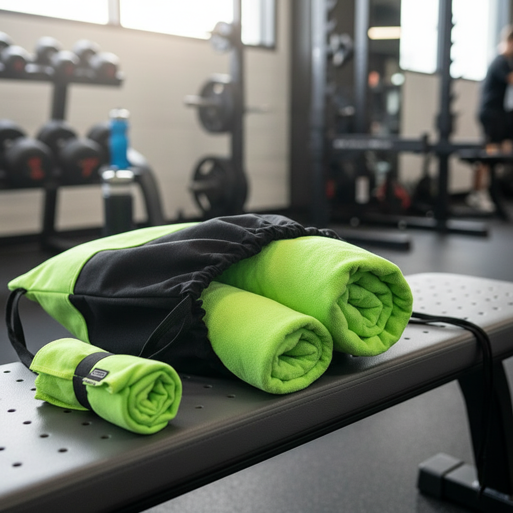 Microfiber Bundle Pillow, Towel & Lace Bag