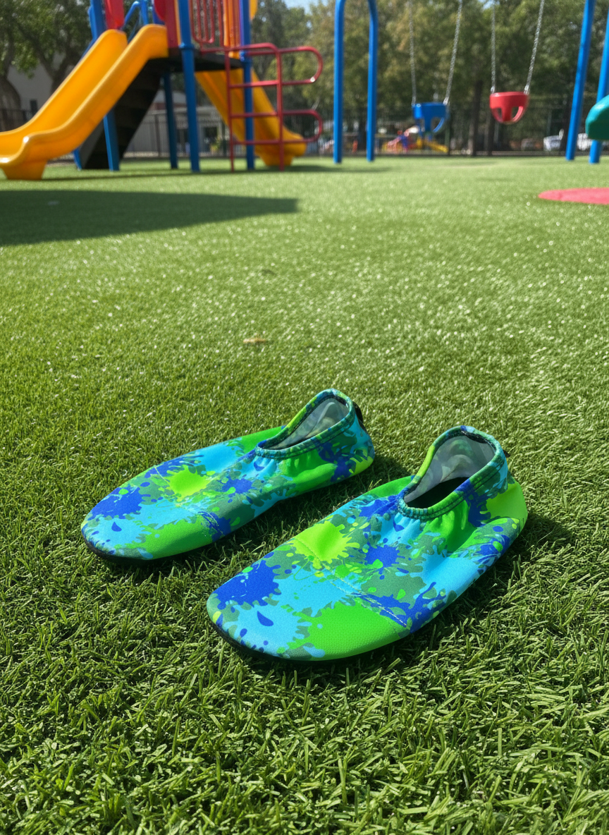 Flexy Slips Lycra Paint Blue