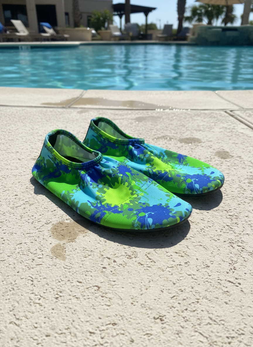 Flexy Slips Lycra Paint Blue