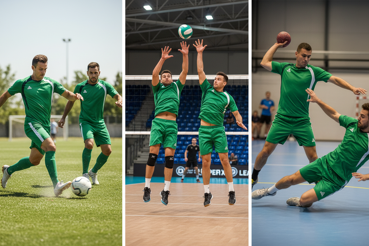 PEAK Green & White - 6 Players Football Volleyball Handball